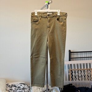 Carly Jean Los Angeles High Rise Jeans - Olive